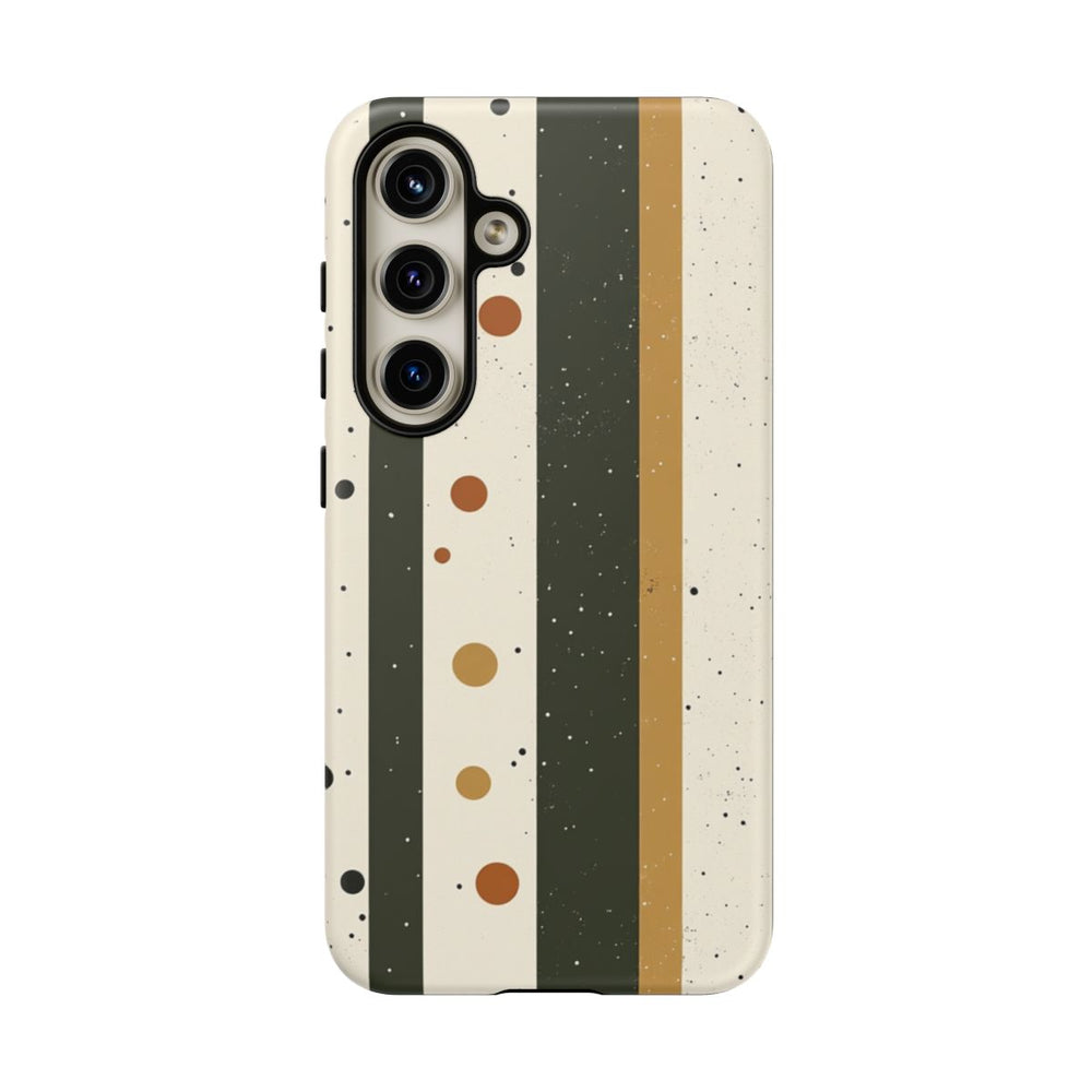 Retro Verticale Strepen en Stippenpatroon