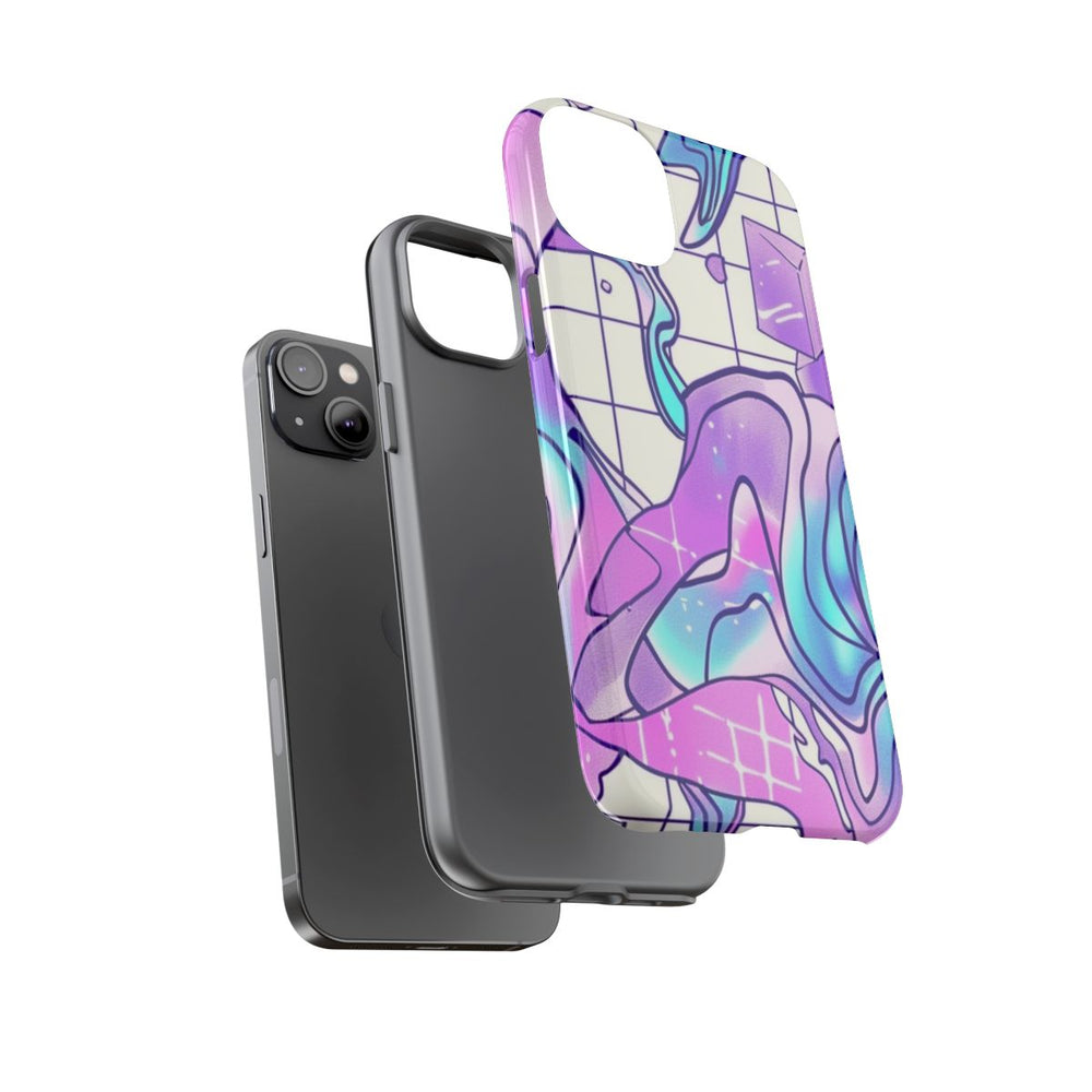 Abstract Kristal Vaporwave Patroon