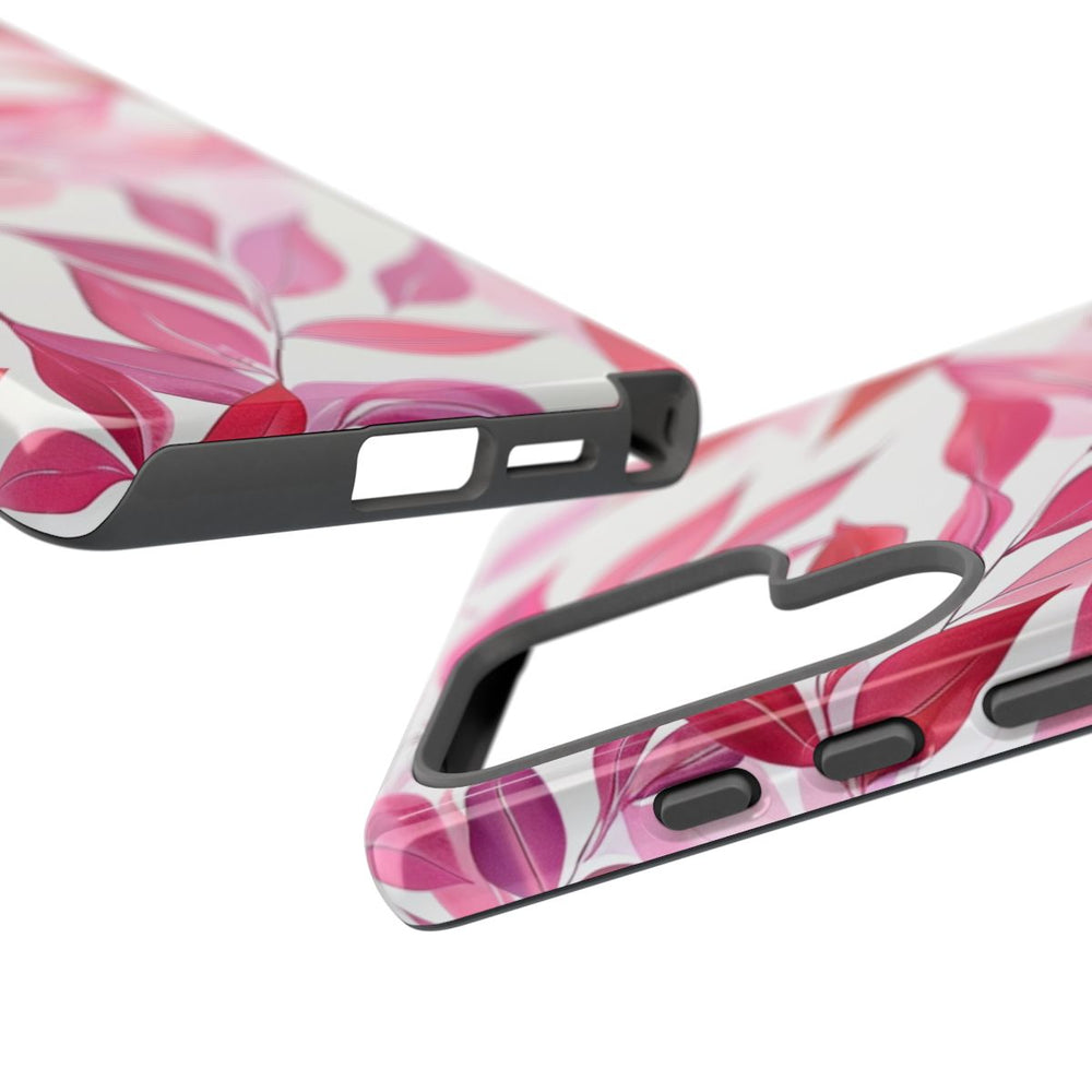 Roze en Rode Bladerenpatroon