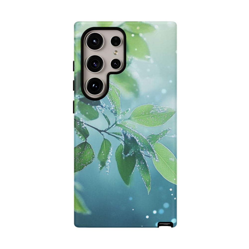 Dauwfrisse Groene Bladeren met Lichtbokeh