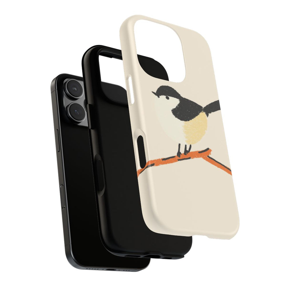 Minimalistische Vogelillustratie