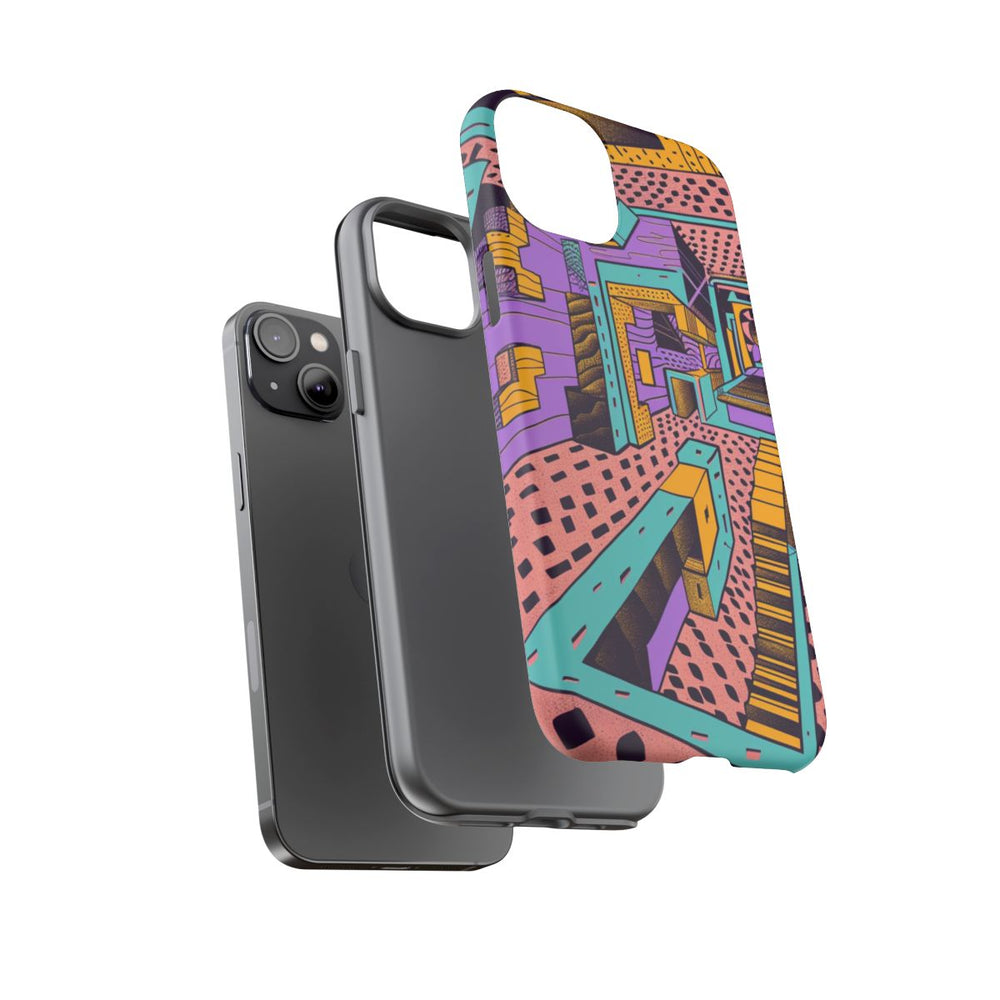 Geometrisch Abstract Patroon met Dieptewerking