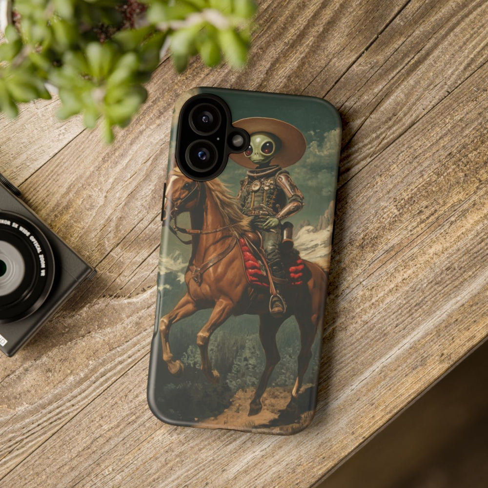 Buitenaardse Cowboy te Paard
