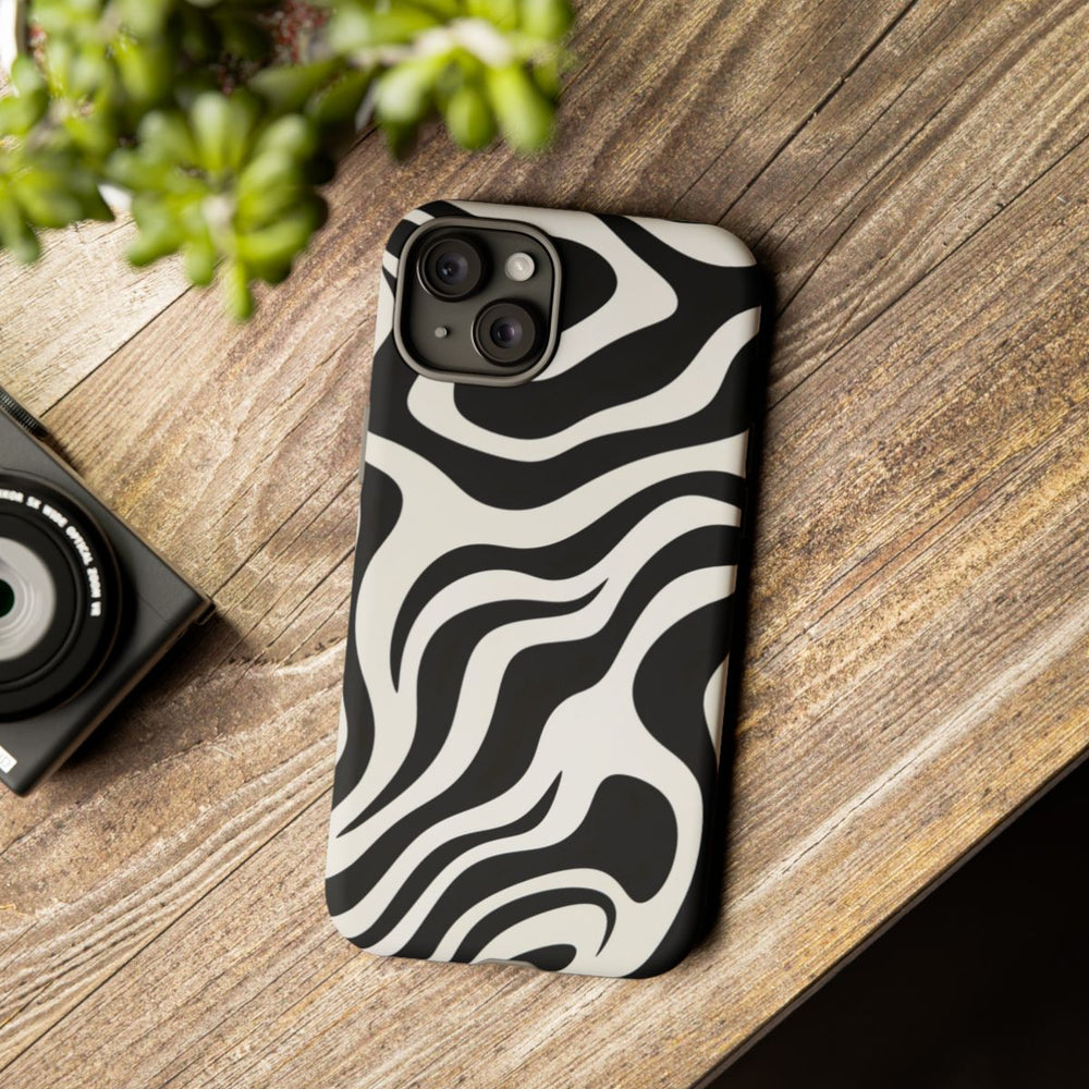 Zwart-Wit Abstract Zebra-Patroon