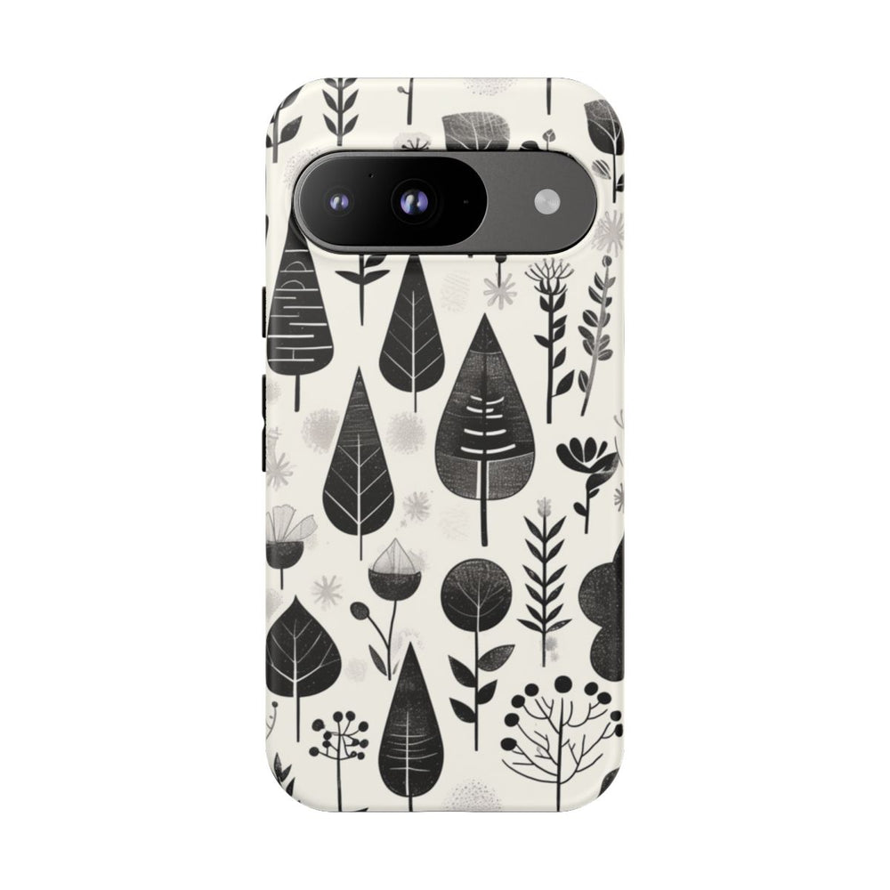 Monochroom Botanisch Patroon
