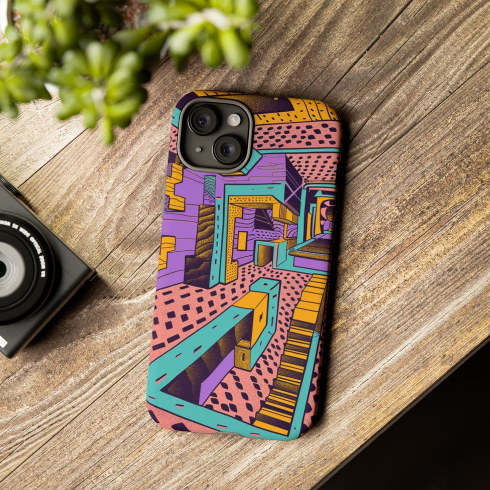 Geometrisch Abstract Patroon met Dieptewerking