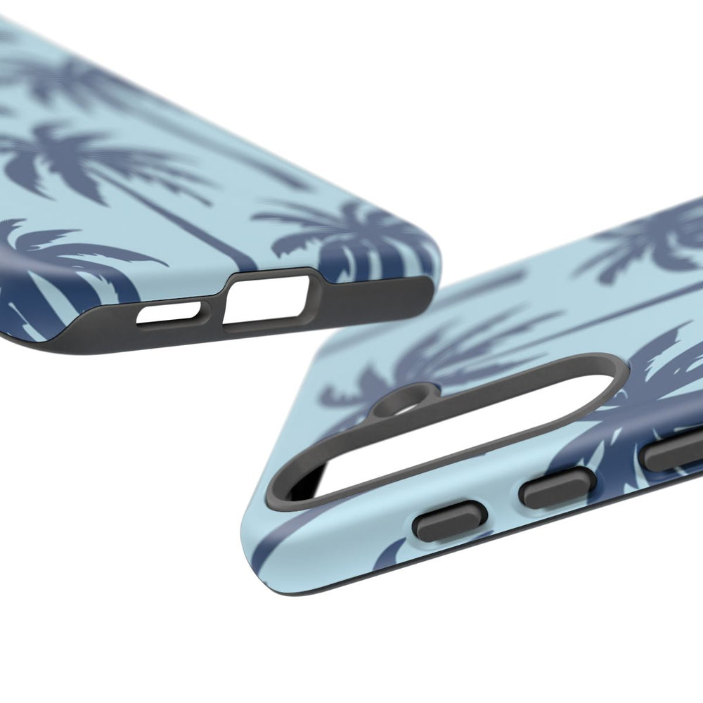 Blauw Palmbomenpatroon