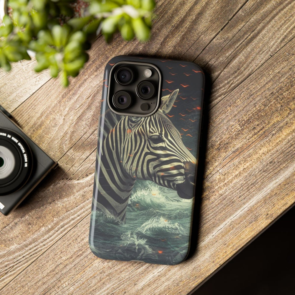 Zebra in Water met Gloeiende Vonken