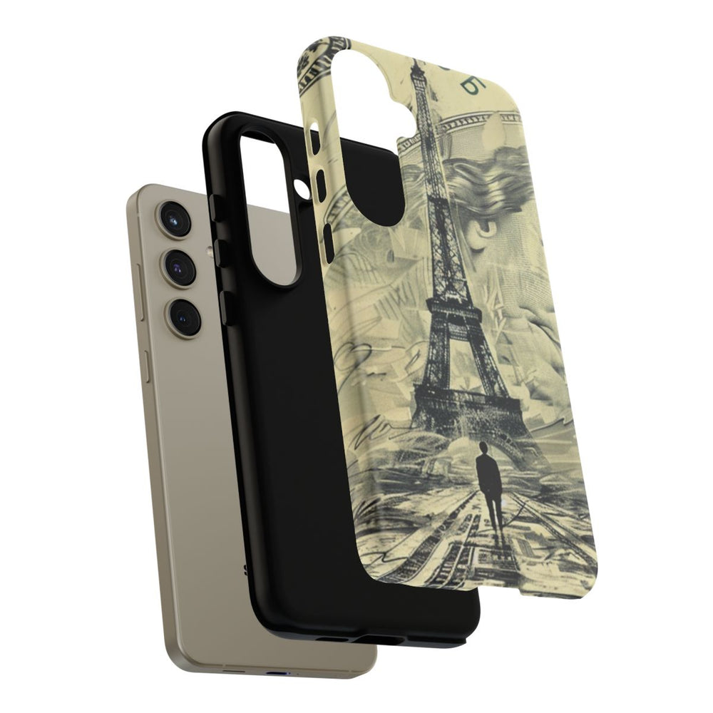Eiffeltoren op Dollarbiljet Illustratie