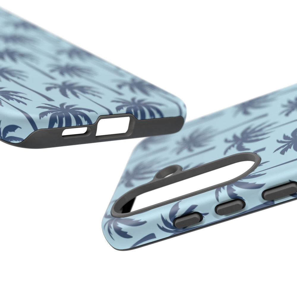 Blauw Palmbomenpatroon