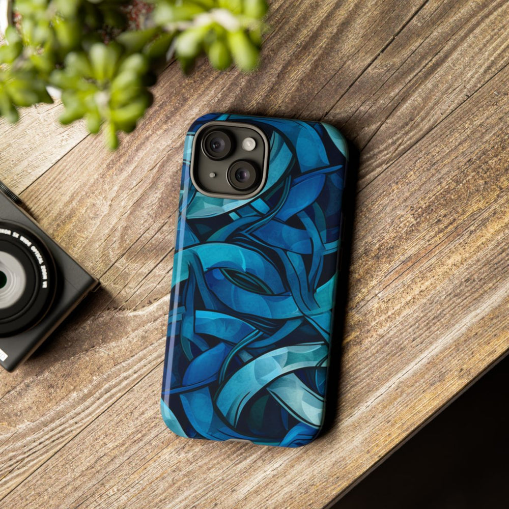 Blauw Keltisch Knoopmotief