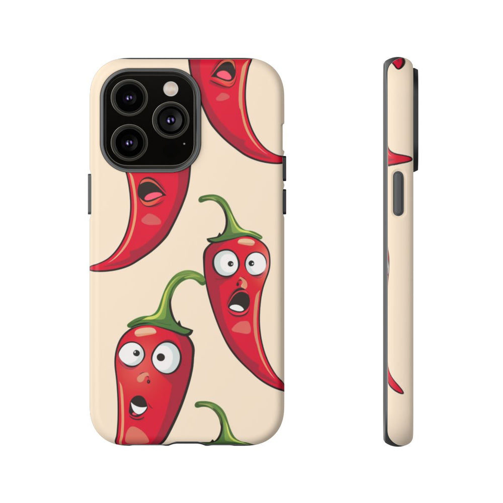 Grappig Rood Chilipeperpatroon