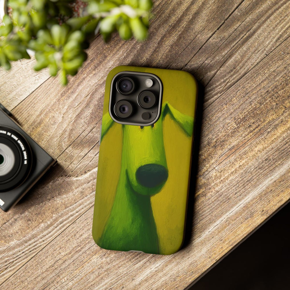 Groene Hond Mat Stevig Hoesje