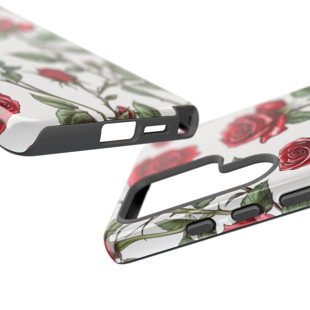 Rode Rozen Botanisch Patroon