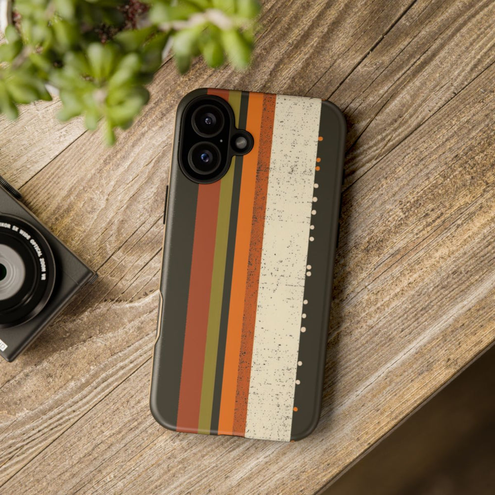 Retro Verticale Strepen en Stippenpatroon