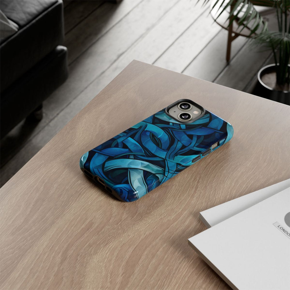 Blauw Keltisch Knoopmotief
