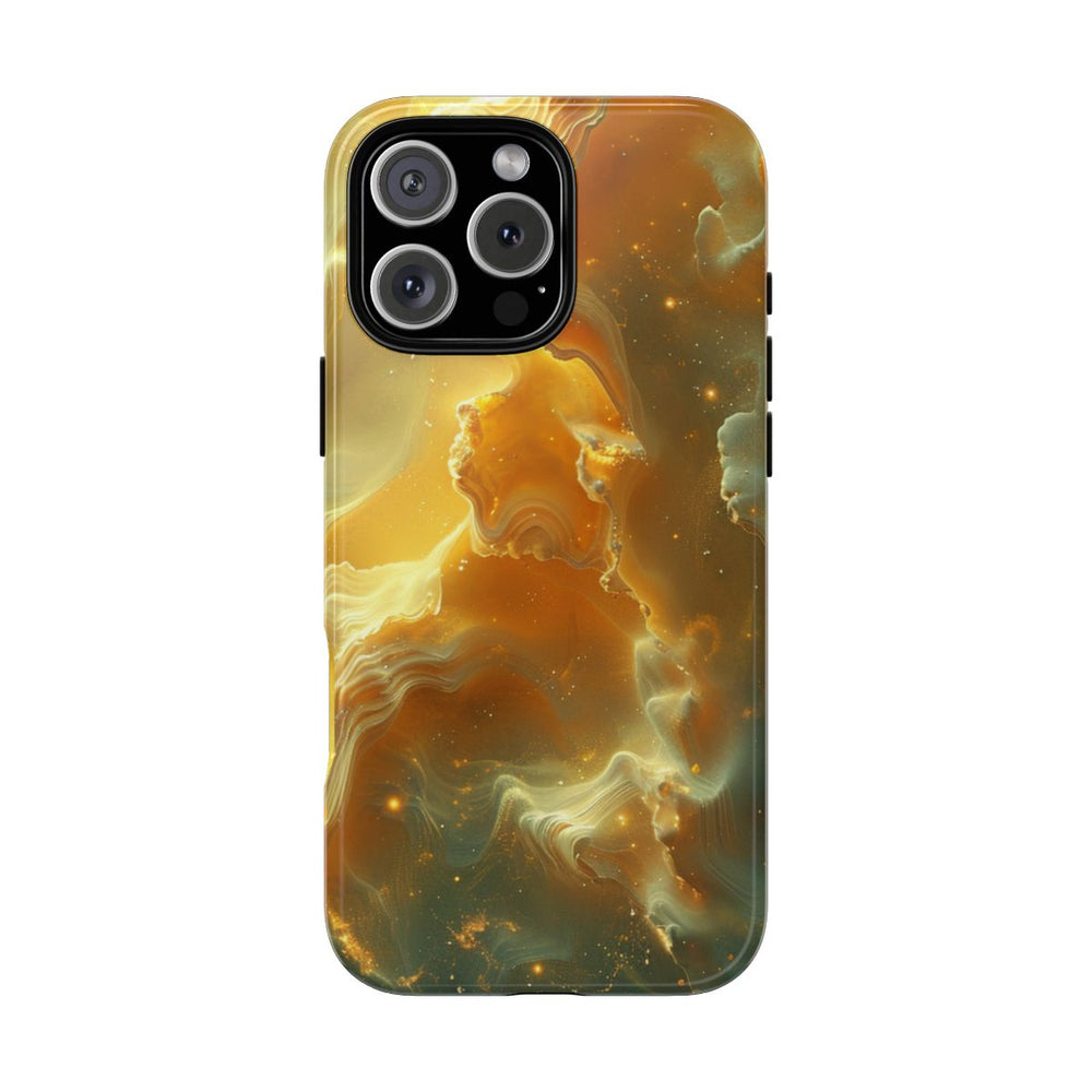 Gouden Nebula Abstract Design