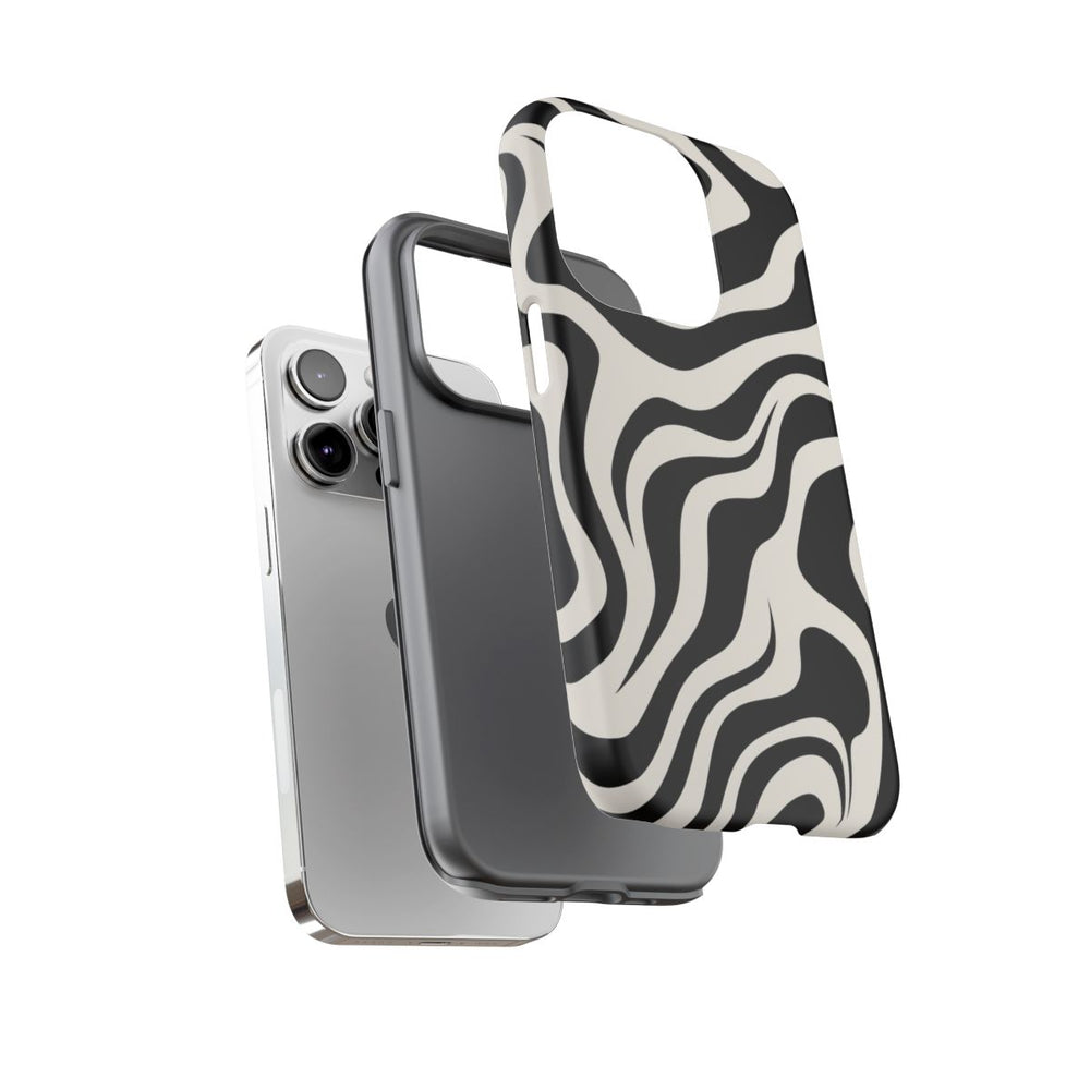 Zwart-Wit Abstract Zebra-Patroon