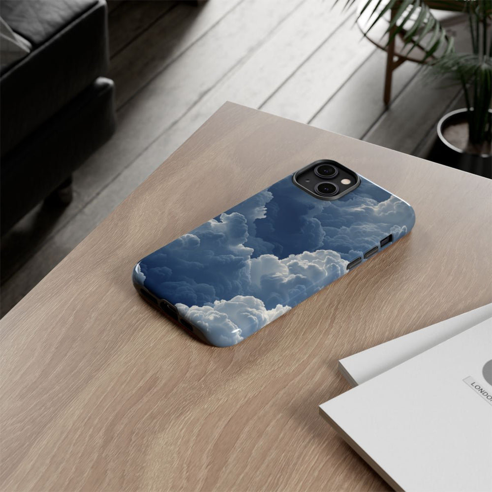 3D Blauw Wolkenpatroon