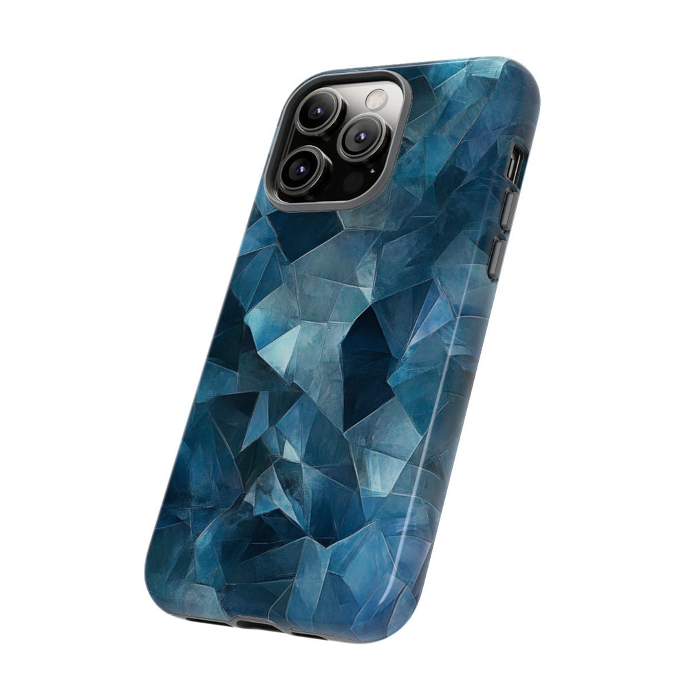 Blauw Gekristalliseerd Abstract Patroon