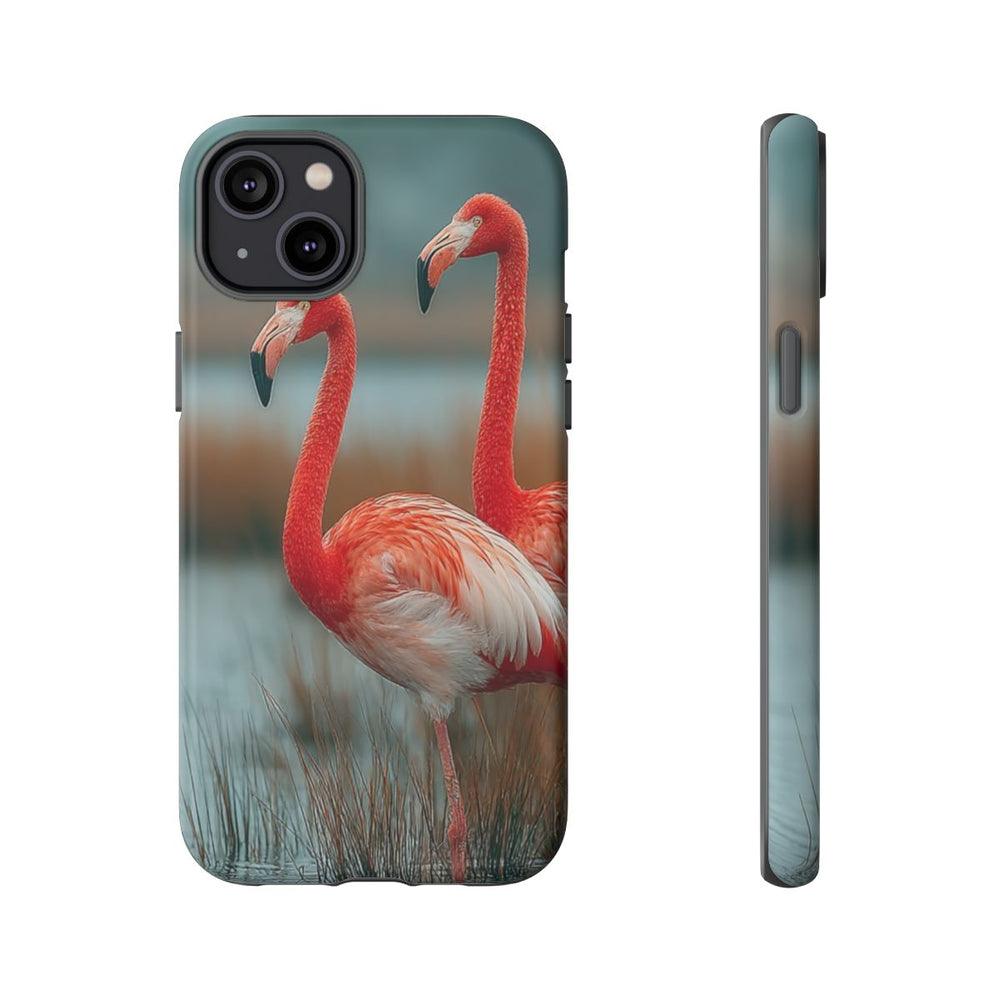 Drie Flamingo’s in Moerasland