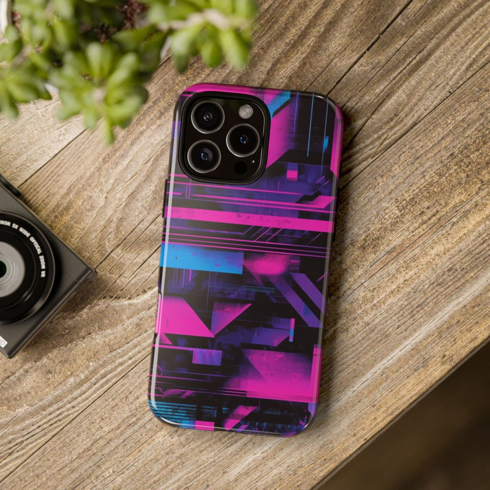 Neon Geometrisch Abstract Patroon