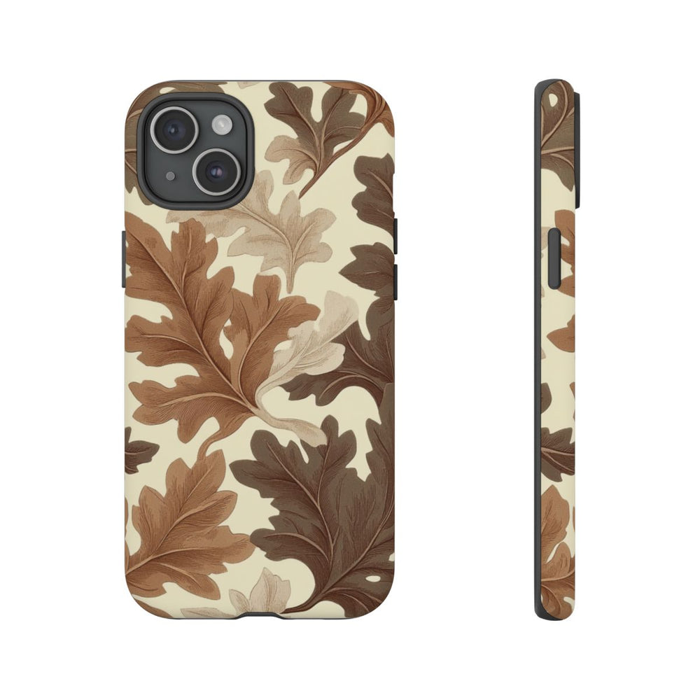 Eikenbladerenpatroon in Neutrale Kleuren
