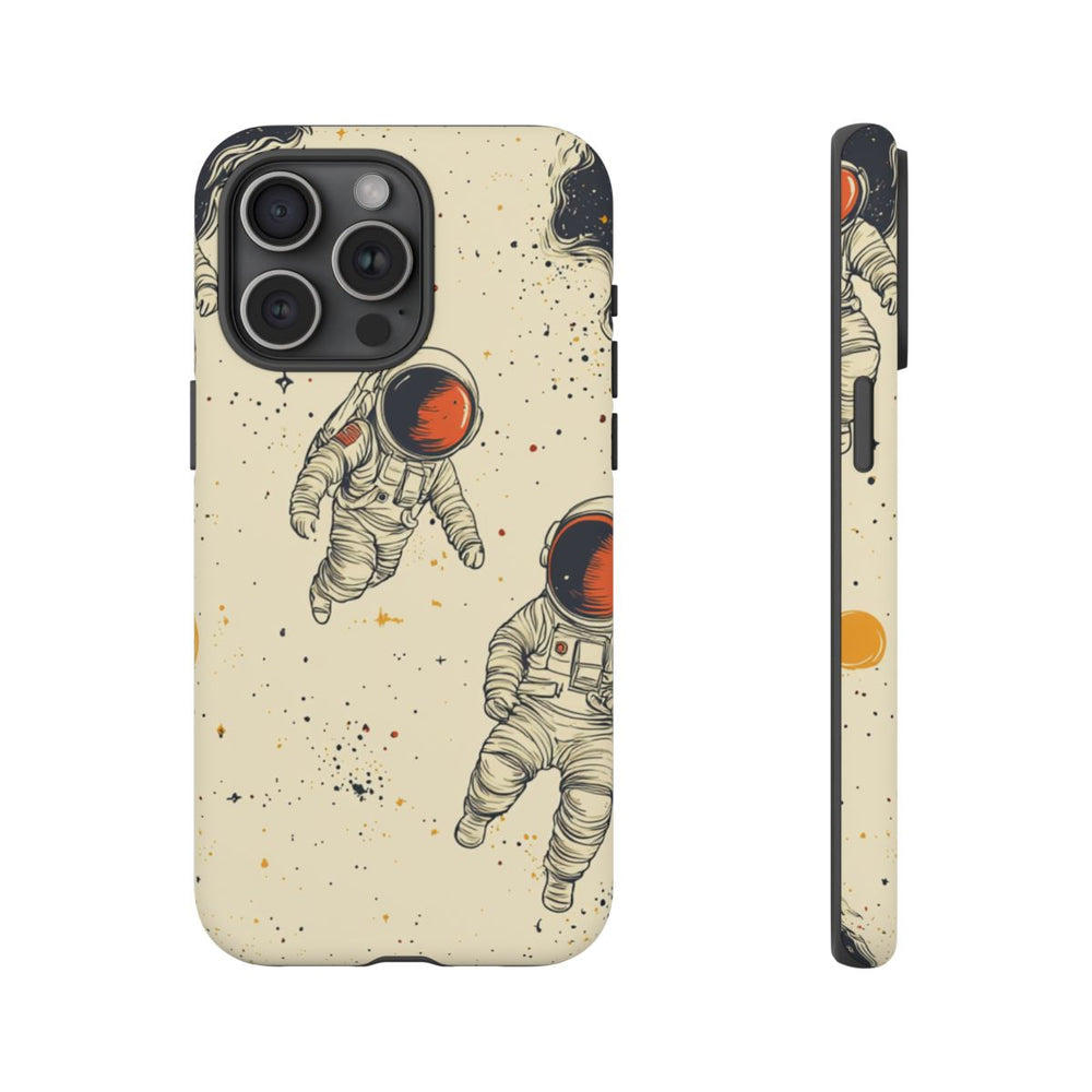 Kleine Astronauten in Ruimtepatroon
