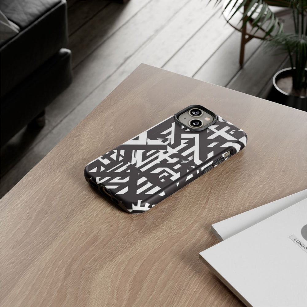 Zwart-Wit Geometrisch Patroon