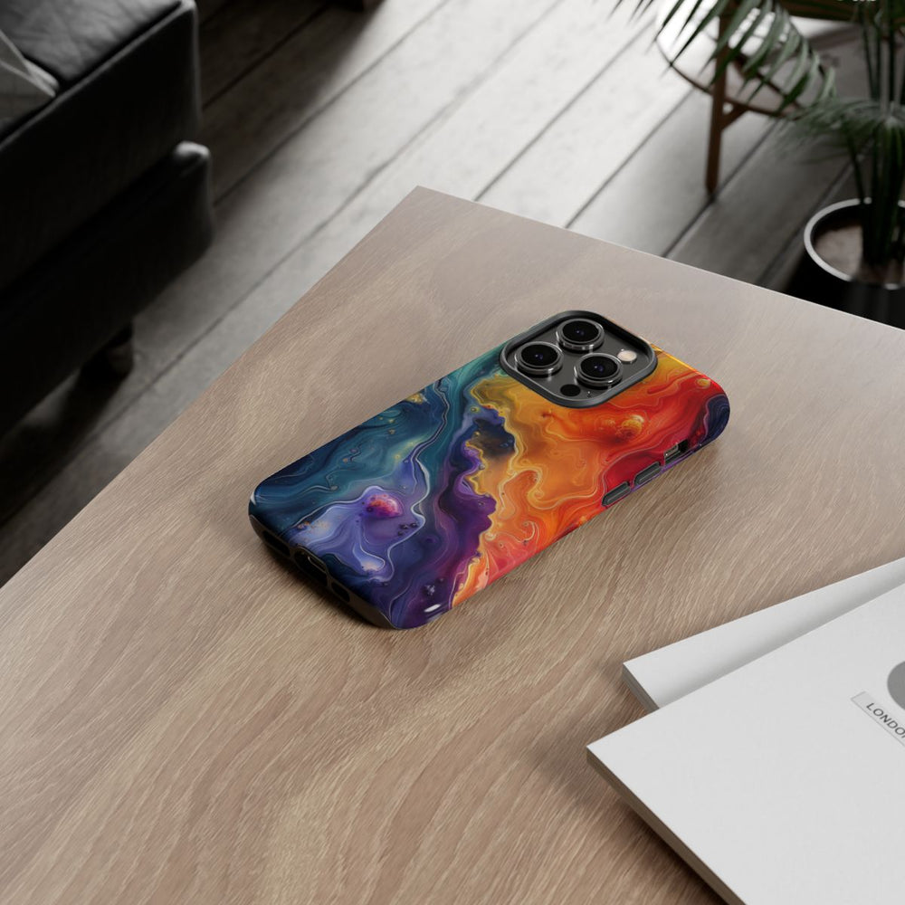 Levendig Abstract Vloeibaar Kunstpatroon