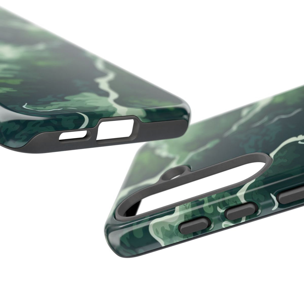 Abstracte Groene Rivier en Bospatroon