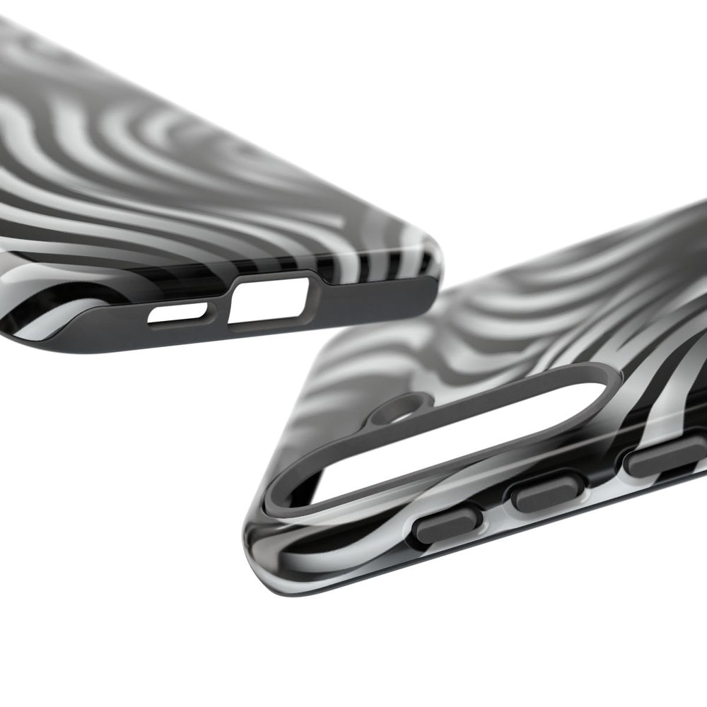 Zwart-Wit Golvend Optisch Illusiepatroon