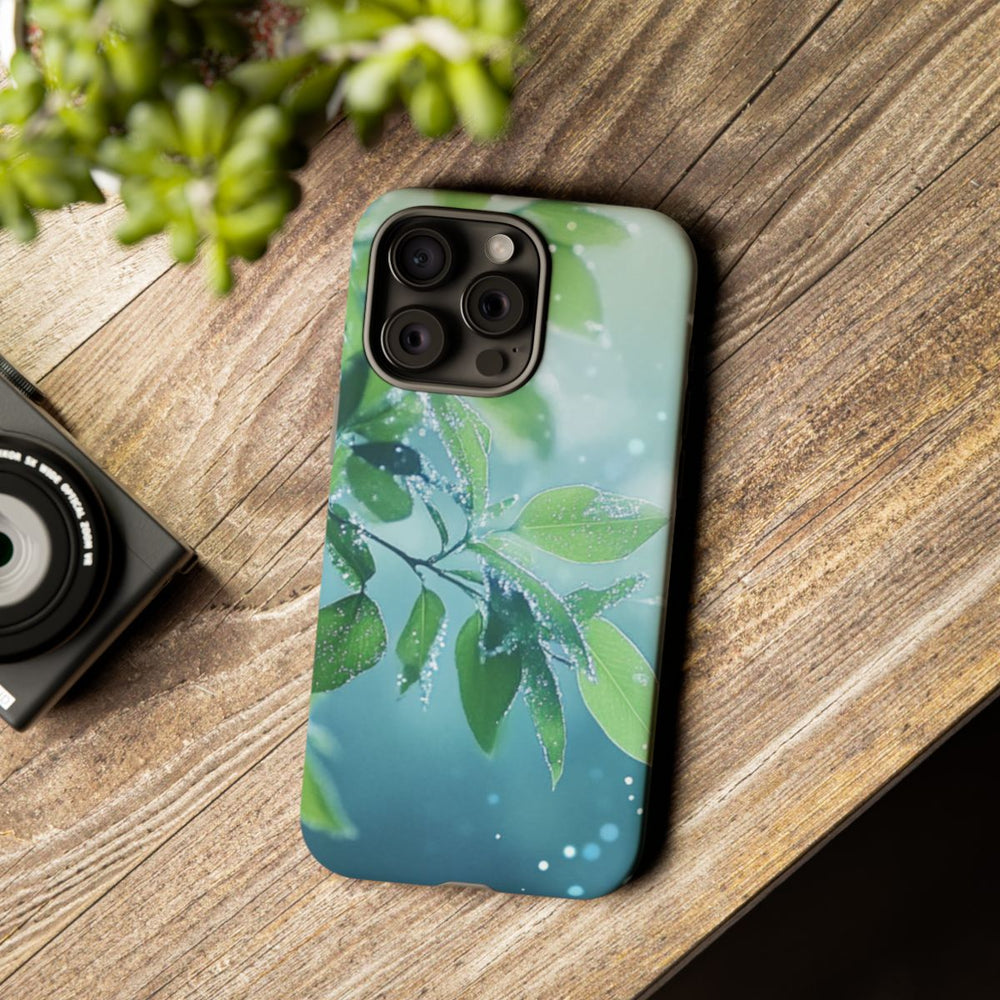 Dauwfrisse Groene Bladeren met Lichtbokeh