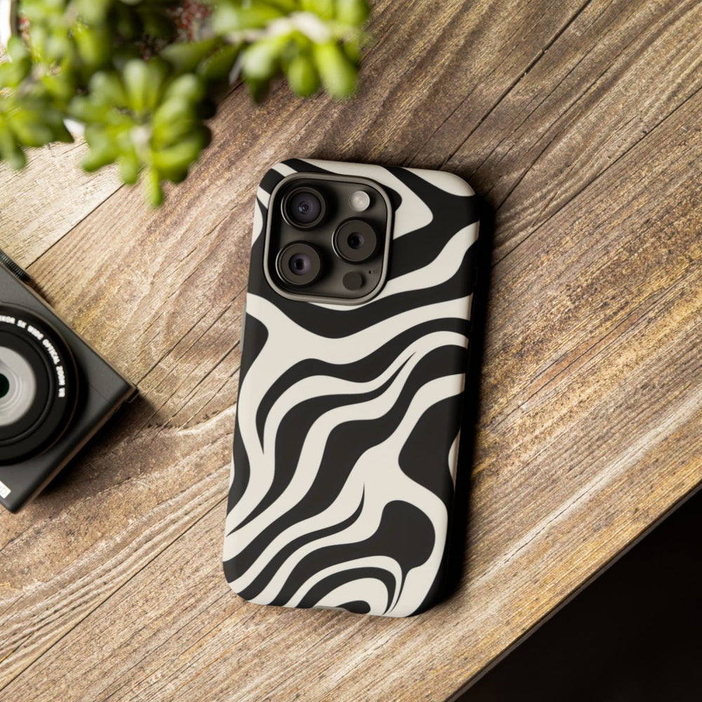 Zwart-Wit Abstract Zebra-Patroon