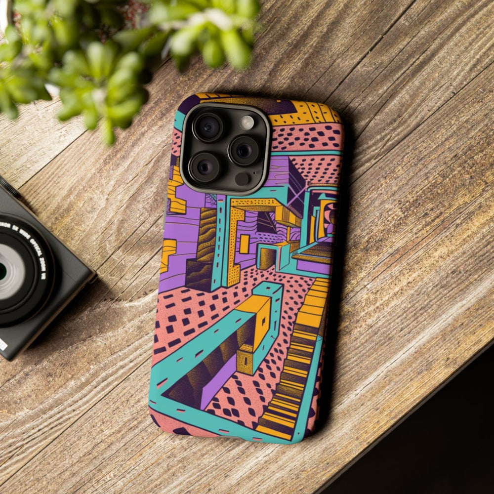 Geometrisch Abstract Patroon met Dieptewerking