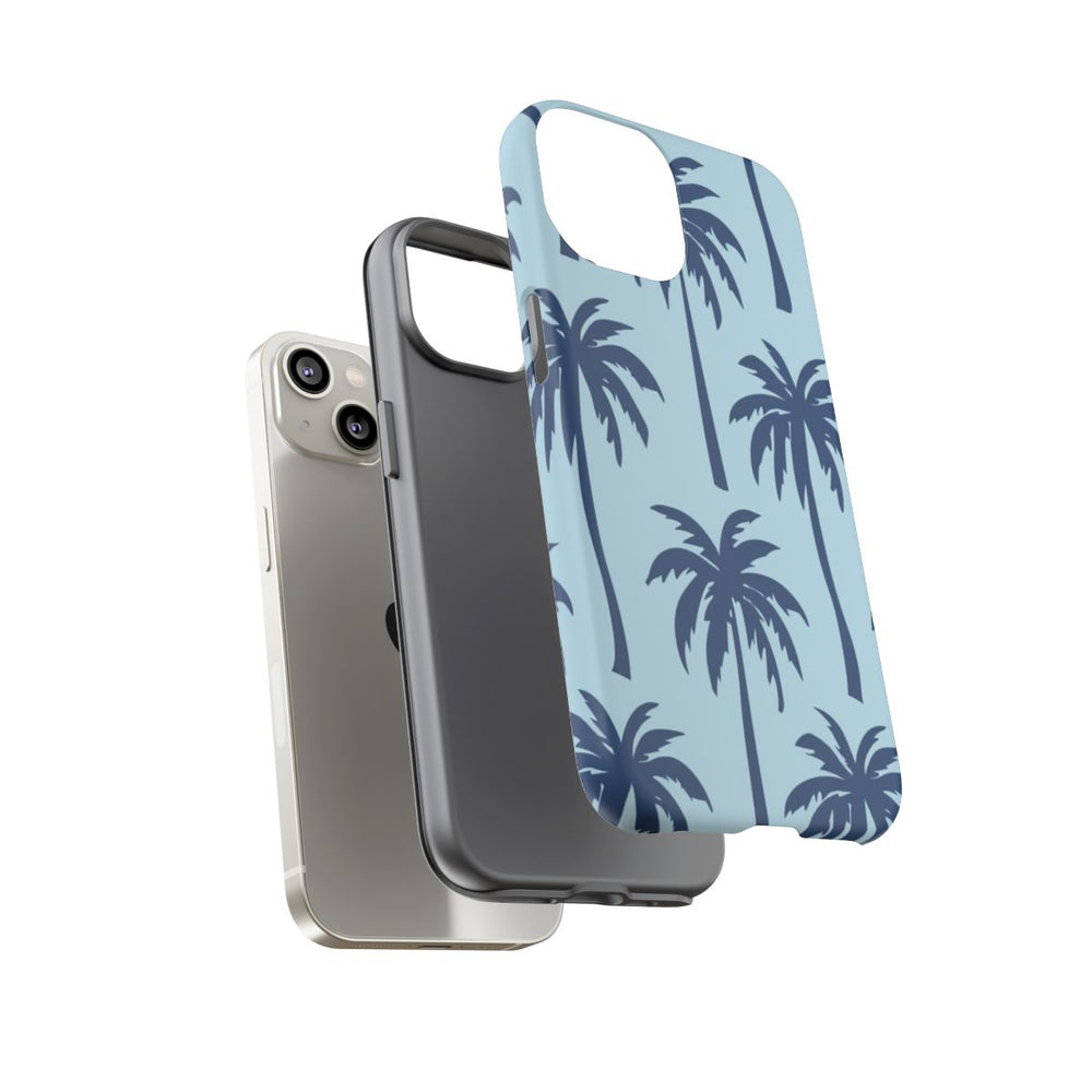 Blauw Palmbomenpatroon