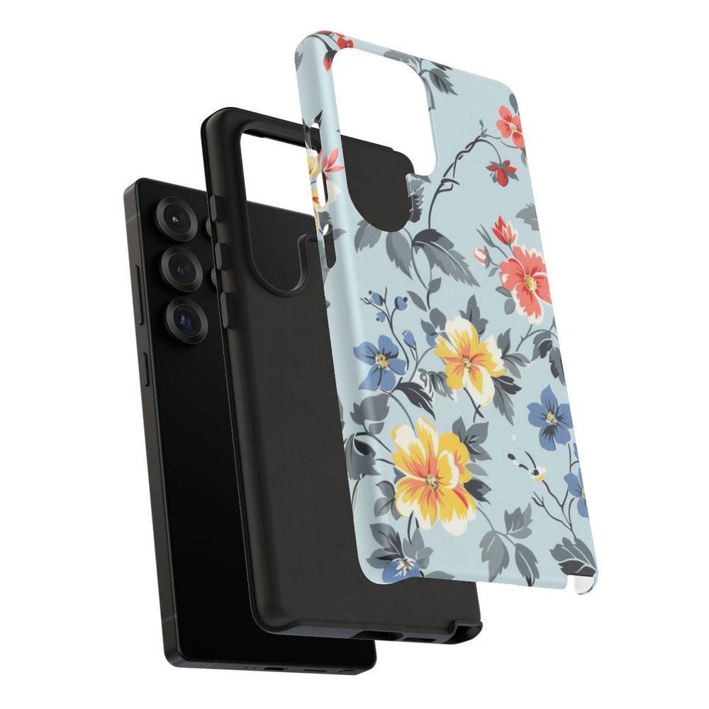 Vintage Bloemenpatroon in Pasteltinten