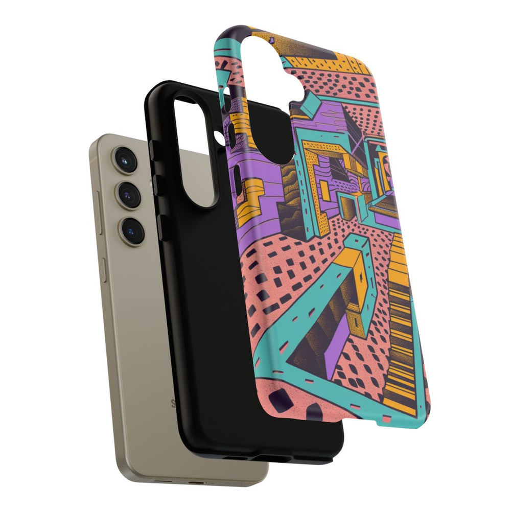 Geometrisch Abstract Patroon met Dieptewerking
