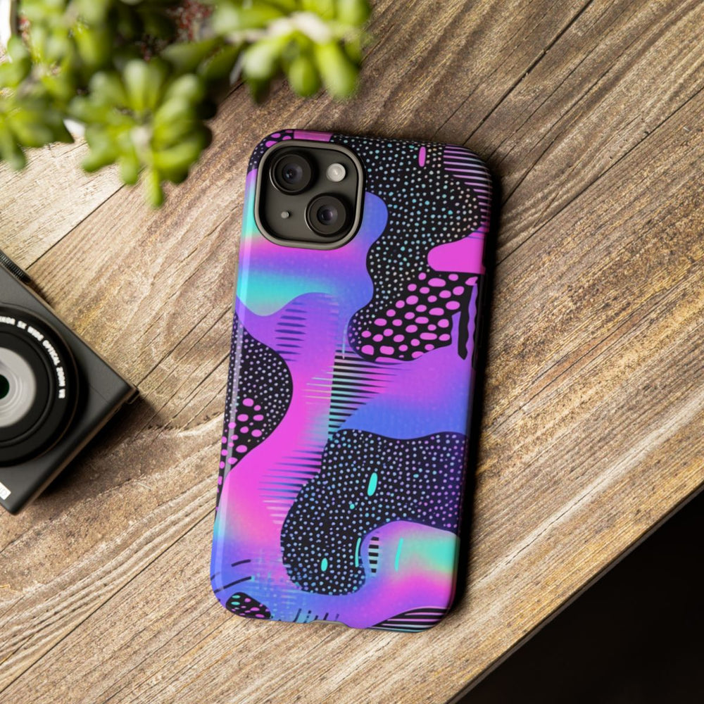 Abstract Neon Vaporwave Patroon