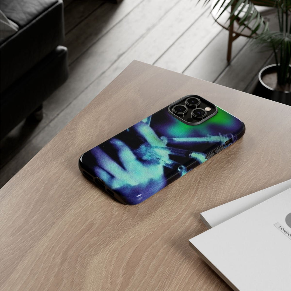 Gloeiende Hand met Spuiten