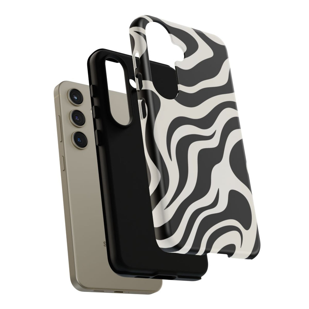 Zwart-Wit Abstract Zebra-Patroon