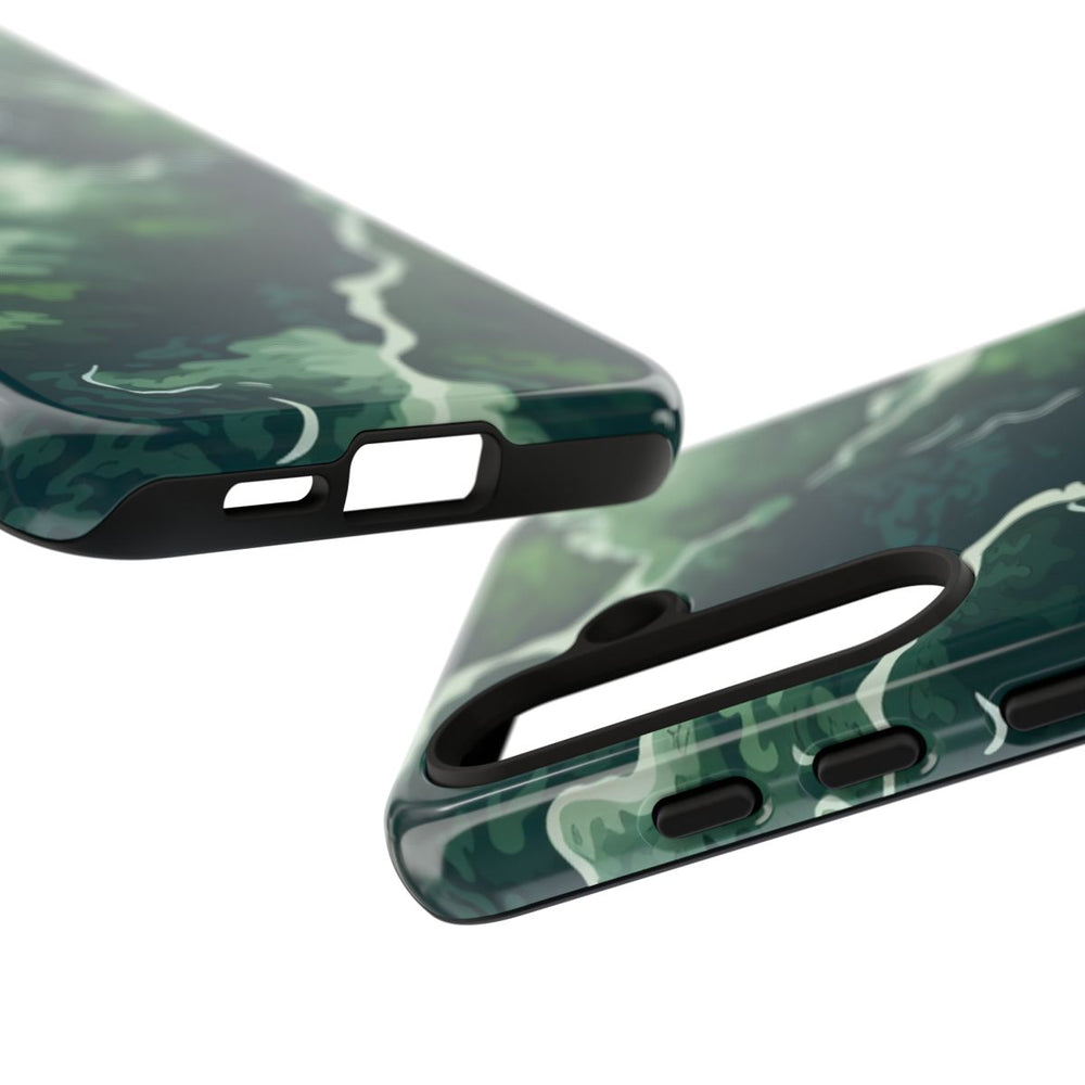 Abstracte Groene Rivier en Bospatroon