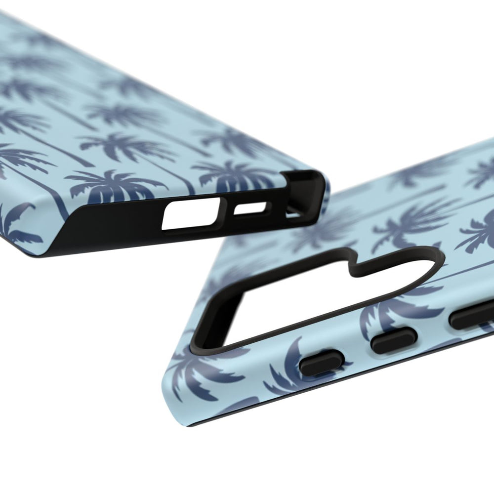 Blauw Palmbomenpatroon