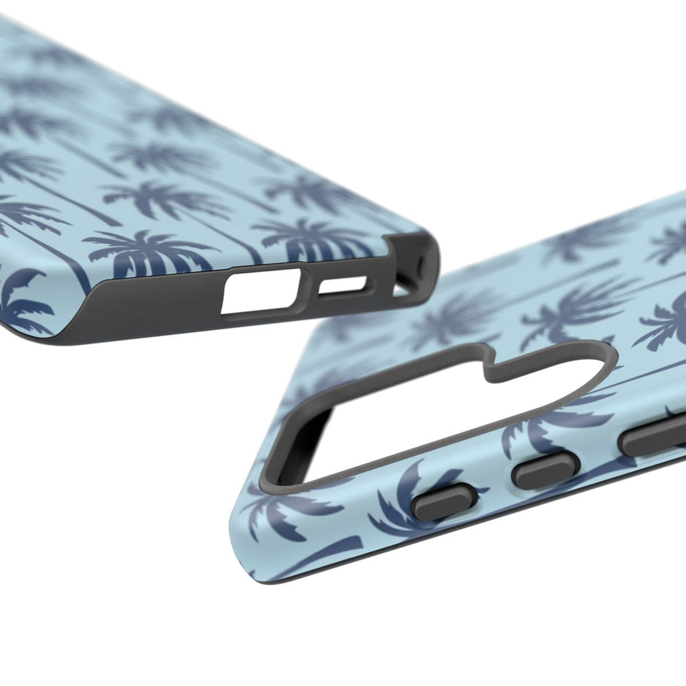Blauw Palmbomenpatroon