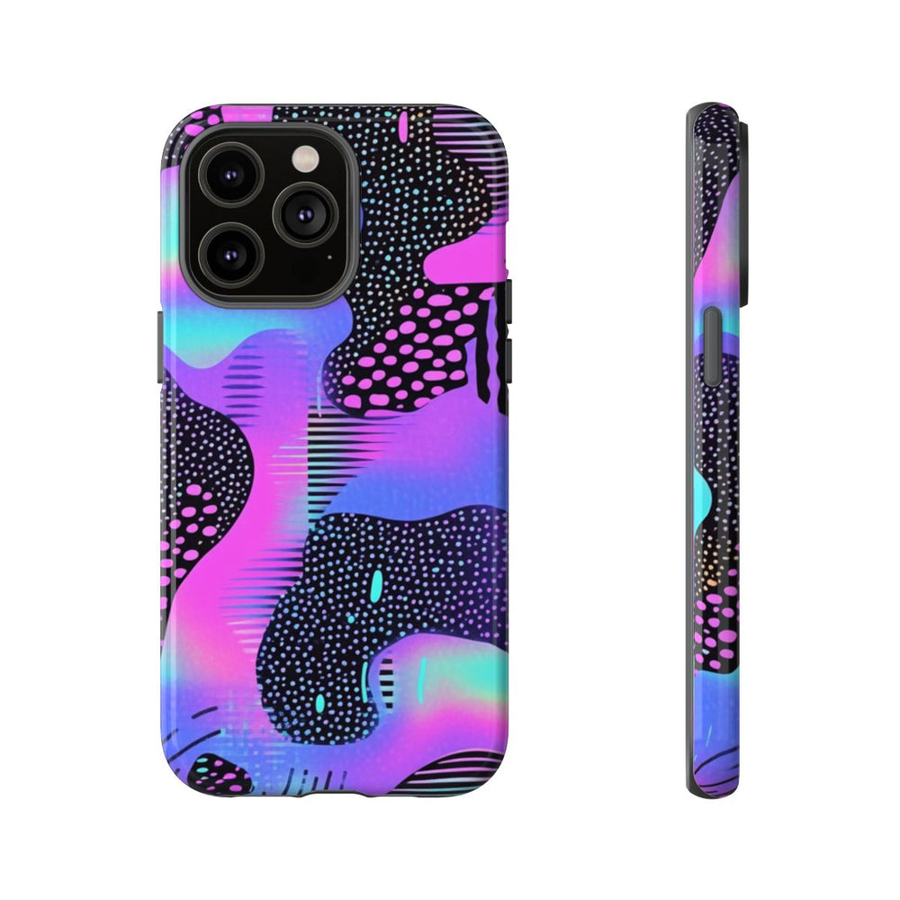 Abstract Neon Vaporwave Patroon