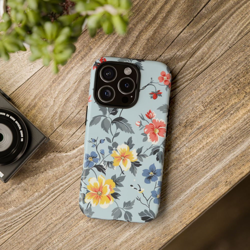 Vintage Bloemenpatroon in Pasteltinten