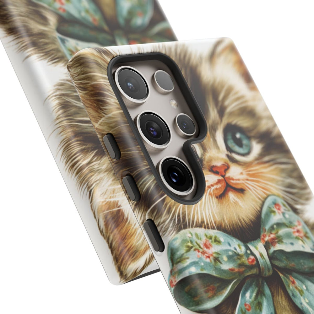 Schattige Vintage Kitten met Strik