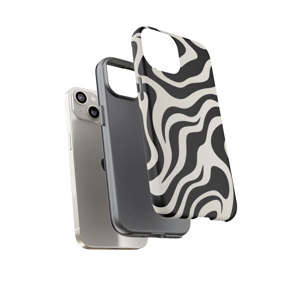 Zwart-Wit Abstract Zebra-Patroon