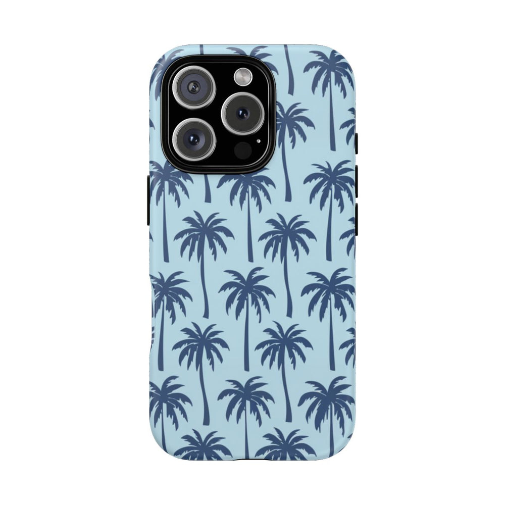 Blauw Palmbomenpatroon