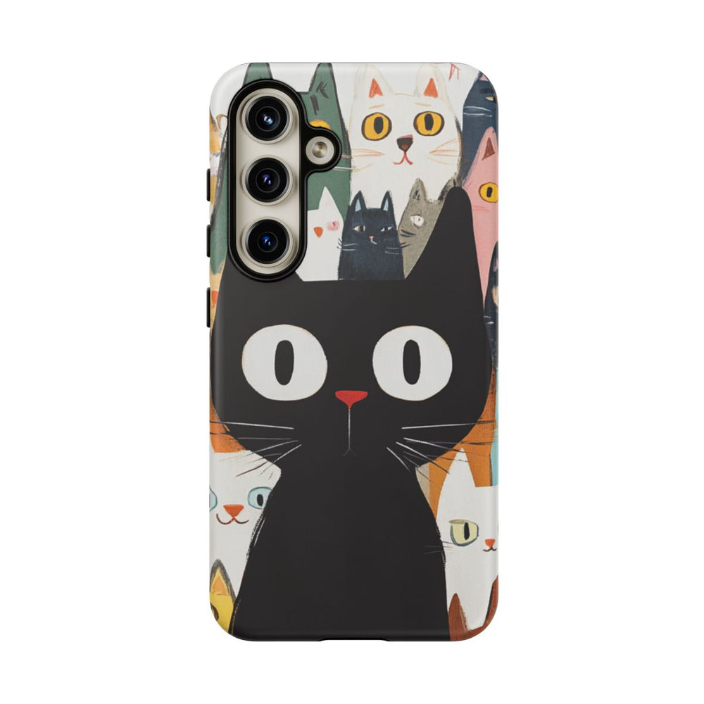 Vrolijke Cartoonkatten in Kleurrijk Design